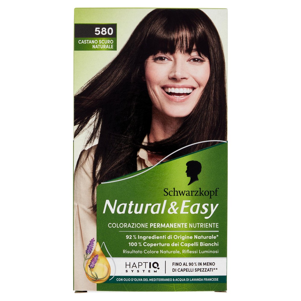 Colorazione Capelli 580 Castano Scuro Naturale Natural & Easy - Foto 1