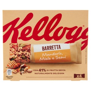 Barrette Di Arachidi Con Mandorle, Semi, Avena, Miele 4x32g Kellogg's - Foto 1