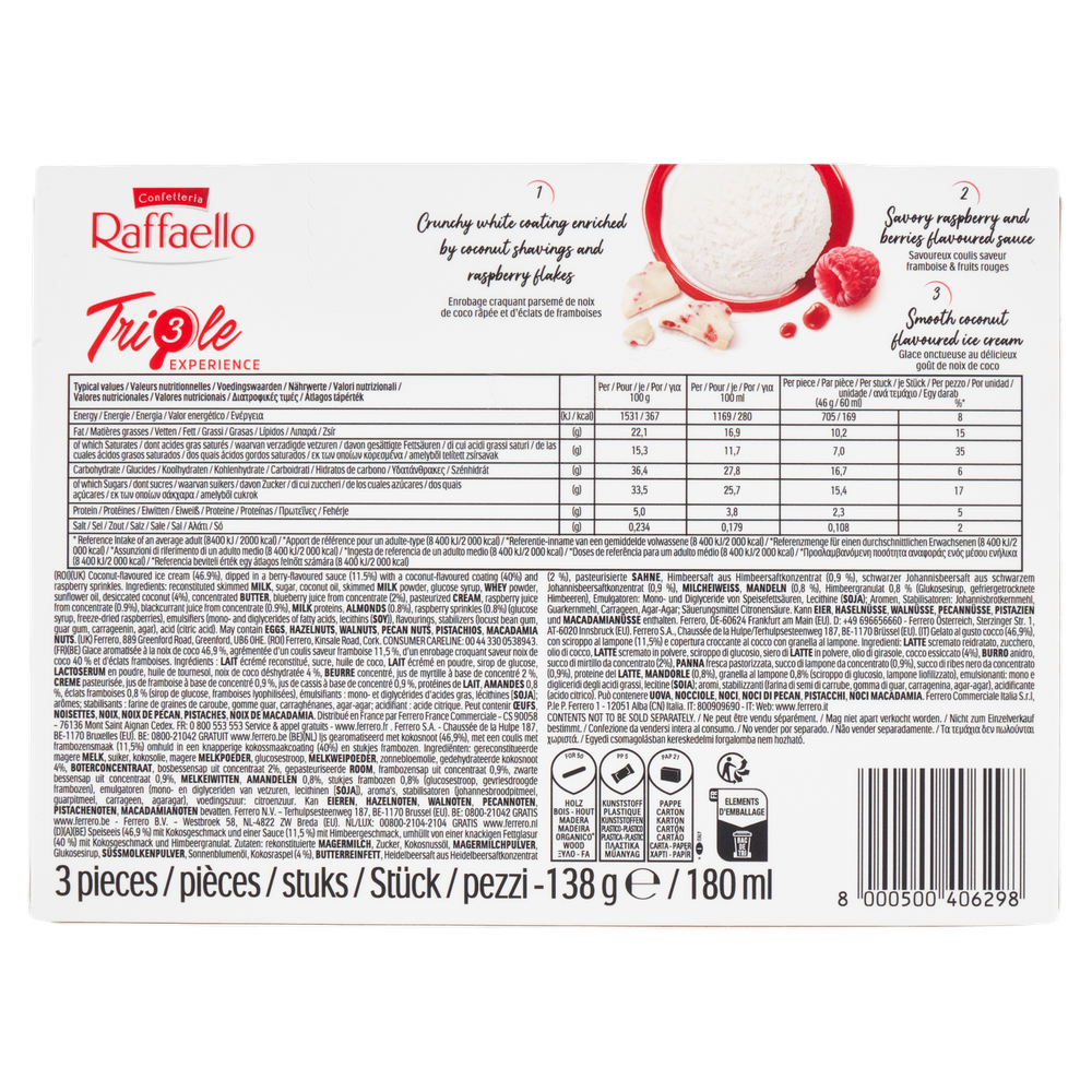 Raffaello Triple Experience Lampone Ferrero