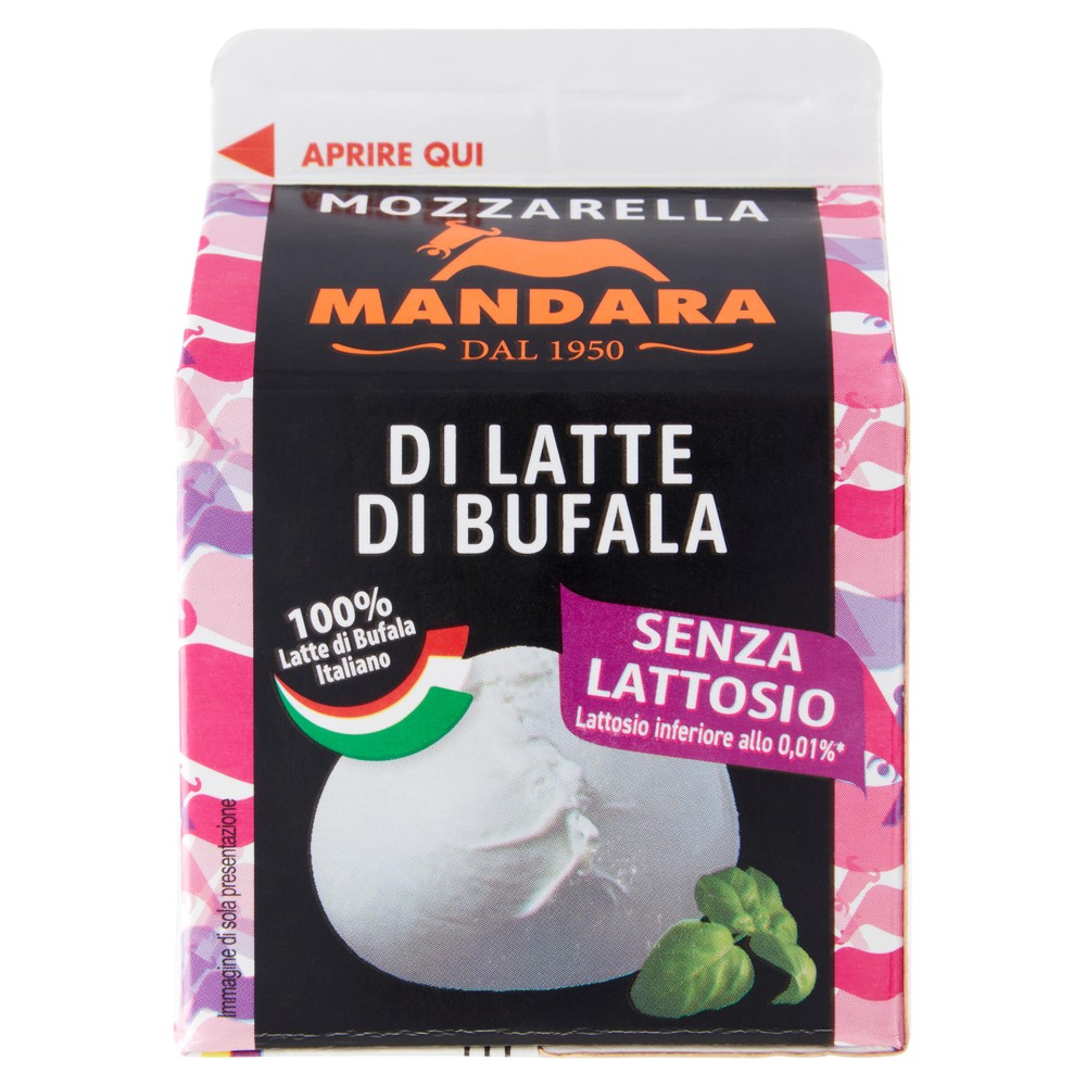 Mozzarella Di Bufala Senza Lattosio Mandara - Foto 1