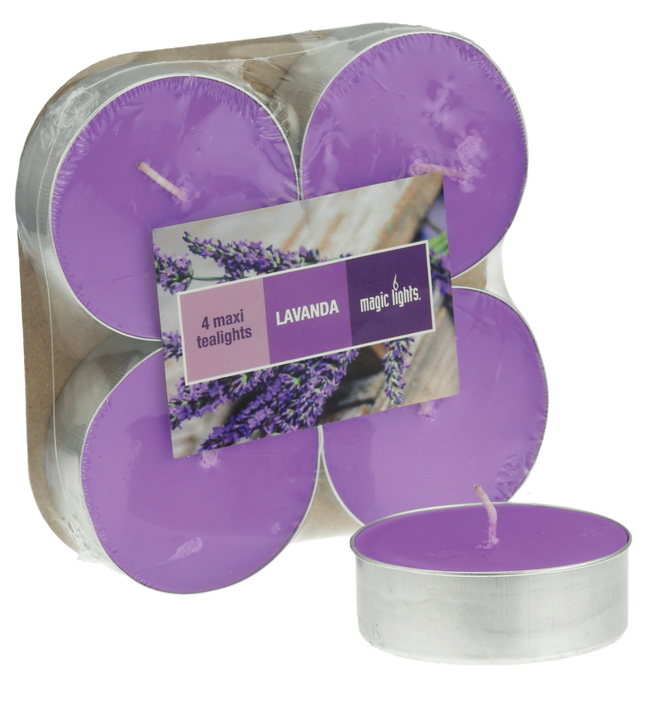 4 Maxi T-Lights Lavanda - Foto 1