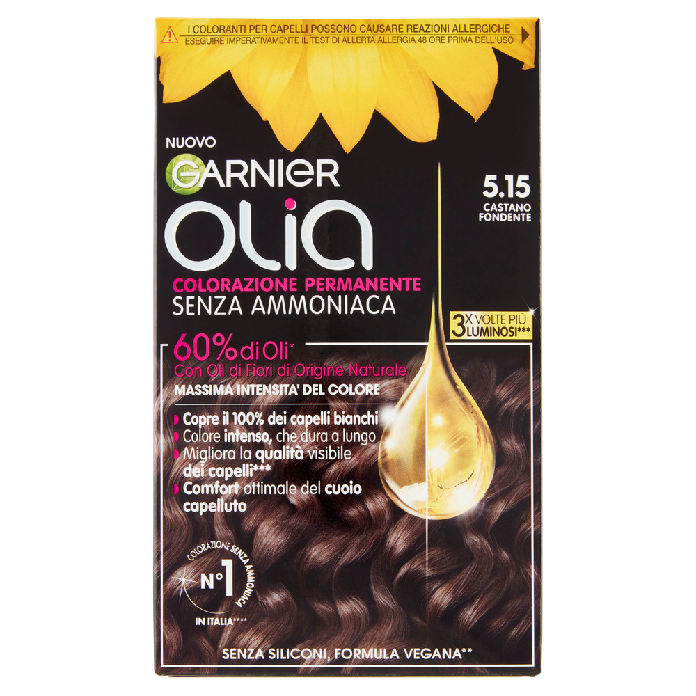 Colorazione Capelli 5.15 Castano Fondente Olia Garnier - Foto 1