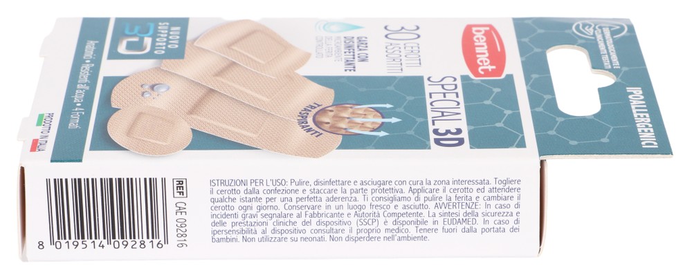 Bennet Cerotti Pe3d Rosa Assortiti Con Garza Disinfettante Bennet Pz30 - Foto 2