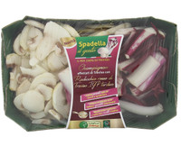 Champignon Affettati Con Radicchio Rosso Di Treviso Igp Tardivo Champignon Affettati Con Radicchio Rosso Di Treviso Igp Tardivo