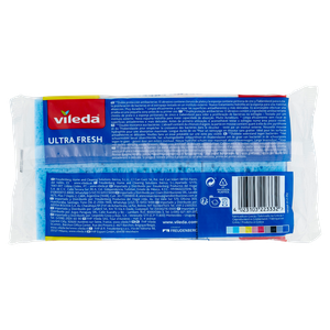Spugna Abrasiva Antigraffio Ultrafresh Vileda, Conf.Da Pz.2+1 Omaggio - Foto 3