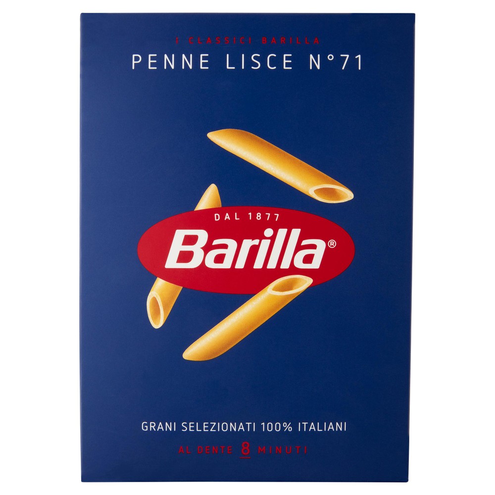 Pasta Penne Lisce N.71 100% Grano Italiano Barilla - Foto 1