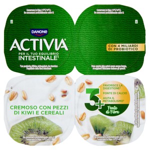 Yogurt Alle Fibre Kiwi E Cereali 4x125g Activia - Foto 1