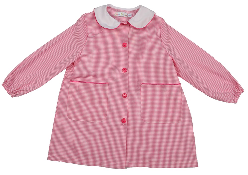 Grembiule Asilo Bambina 5 Anni Vichy Rosa - Foto 1