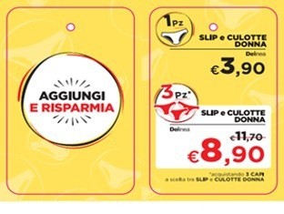 Slip Donna Midi M Grigio Melange Delinea - Foto 2