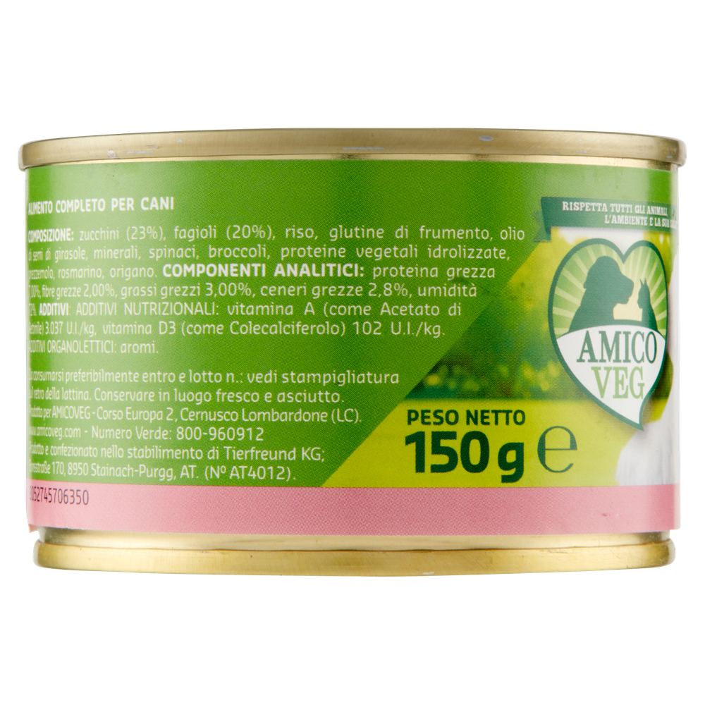 Alimento Umido Per Cani Con Fagioli Amico Veg - Foto 2