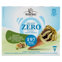 Cono Gelato Al Pistacchio Con Variegatura Al Cacao Senza Zuccheri