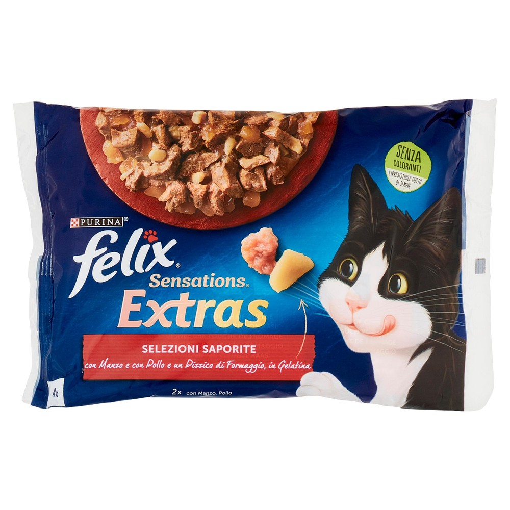 Alimento Umido Gatti Felix Sensations Extras Selezione Saporite - Foto 1