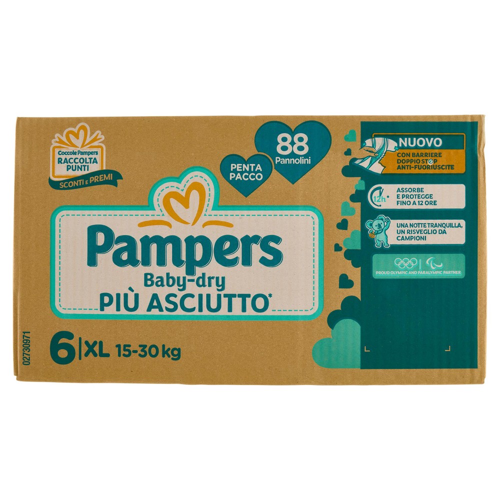 88 Pannolini Baby Dry Pentapack XL Pampers - Foto 1