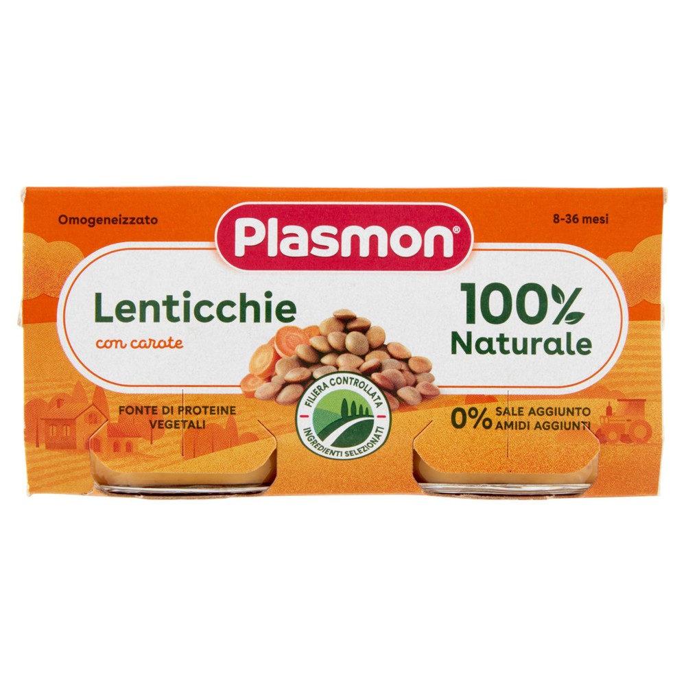 Omogeneizzato Lenticchie 2x80g Plasmon - Foto 1