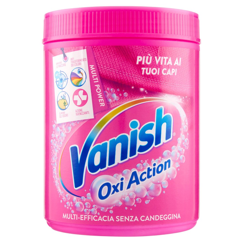 Smacchiatore Per Bucato In Polvere Rosa Vanish Oxi Action