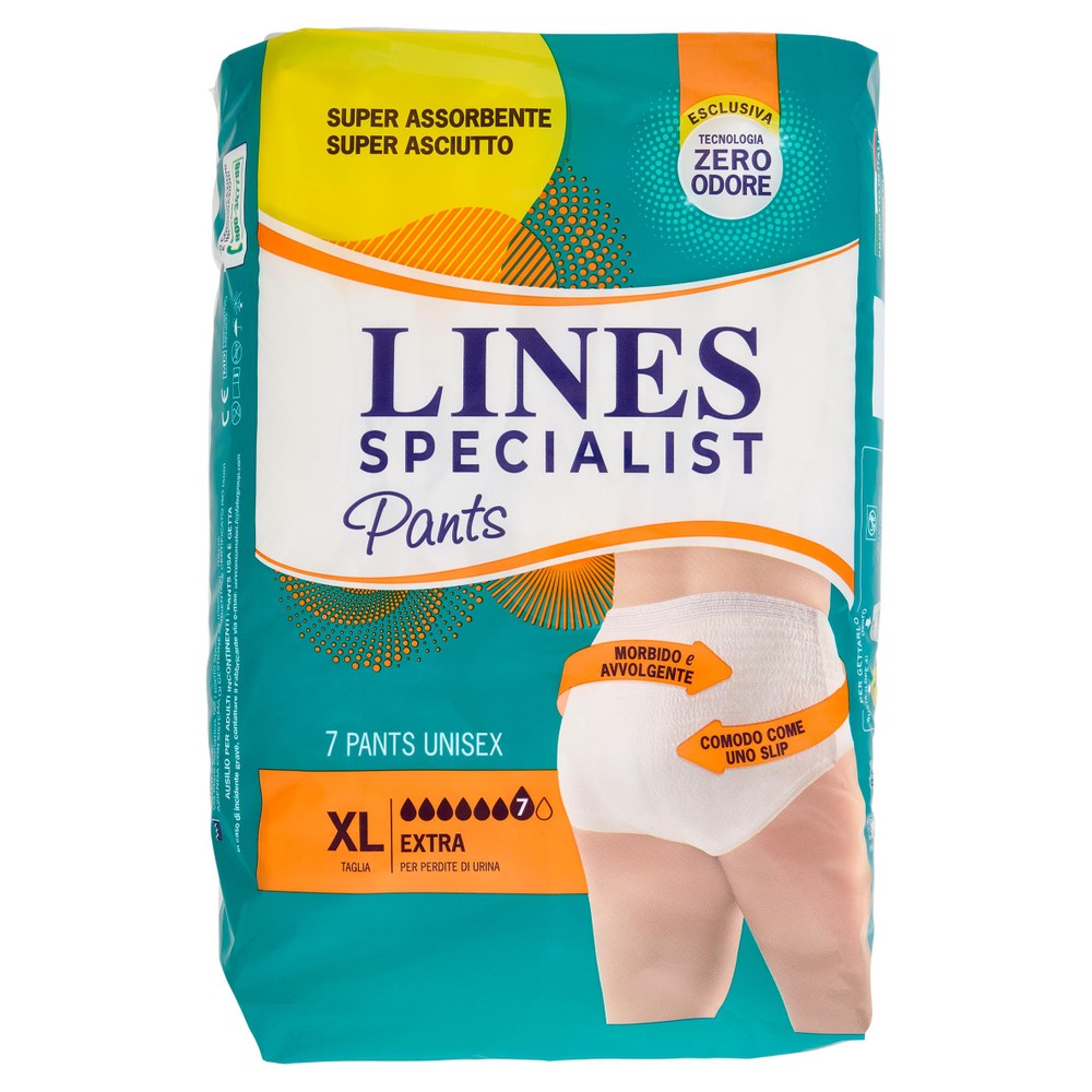 Pants Extra Unisex Per Incontinenza Taglia XL Lines Specialist - Foto 1