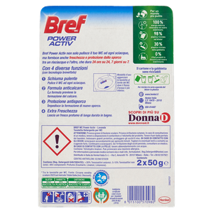 Detergente Per Wc Con Effetto Deodorante Power Activ Lavanda Bref - Foto 3