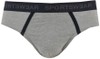 Slip Uomo Elastico Parlato Con Scritta XL Grigio Melange Delinea