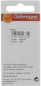 Filo Per Cucire Colore 169 Beige Mt.100 Gutermann - Foto 2