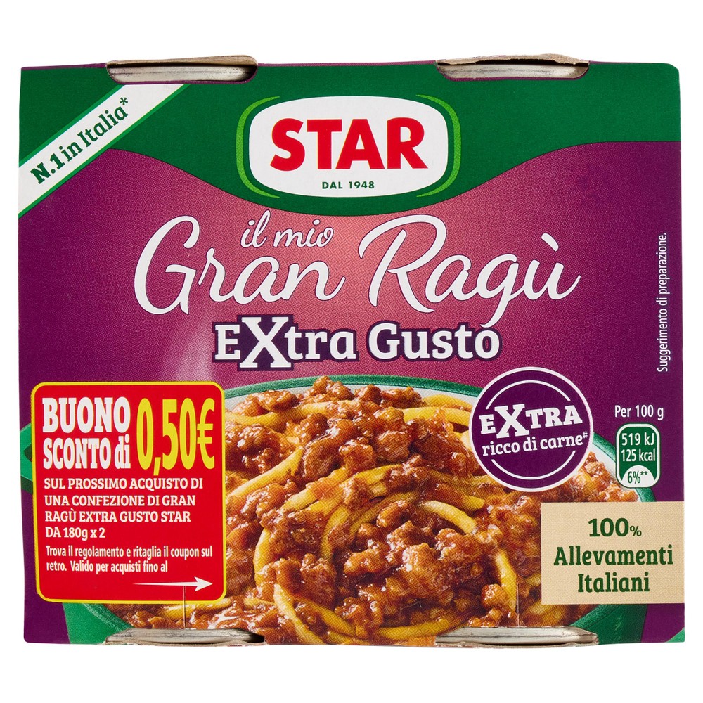 Il Mio Gran Ragu' Extra Gusto 2x180g Star - Foto 1