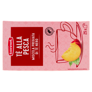 Tè Nero Alla Pesca Aromatico E Fresco In Filtri 25x1,7g Bennet - Foto 3