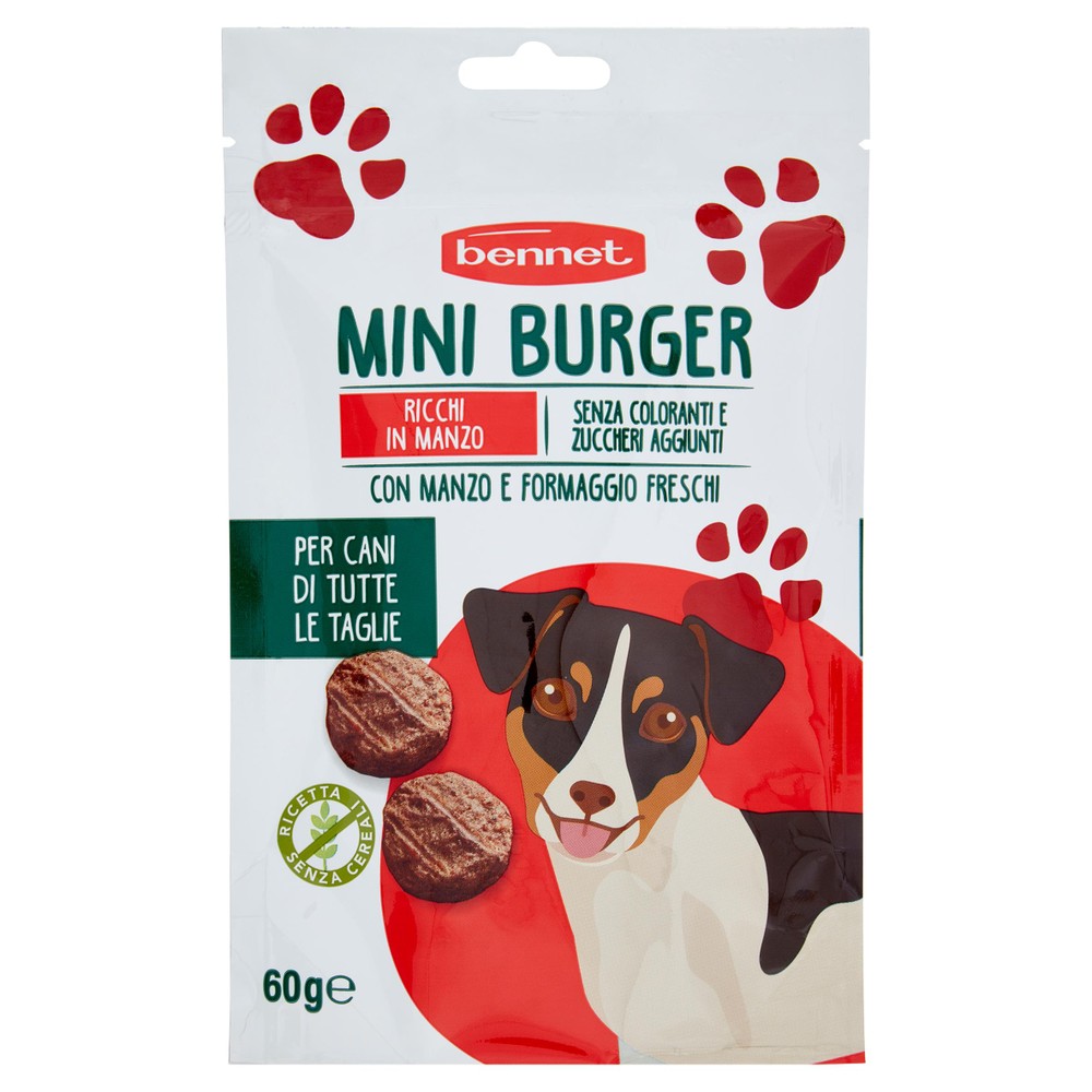Mini Burger Manzo E Formaggio Per Cani Bennet - Foto 1