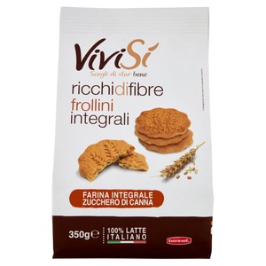 Biscotti Frollini Con Farina Int. Ricchi Di Fibre 50x7g Bennet Vivisì - Foto 1