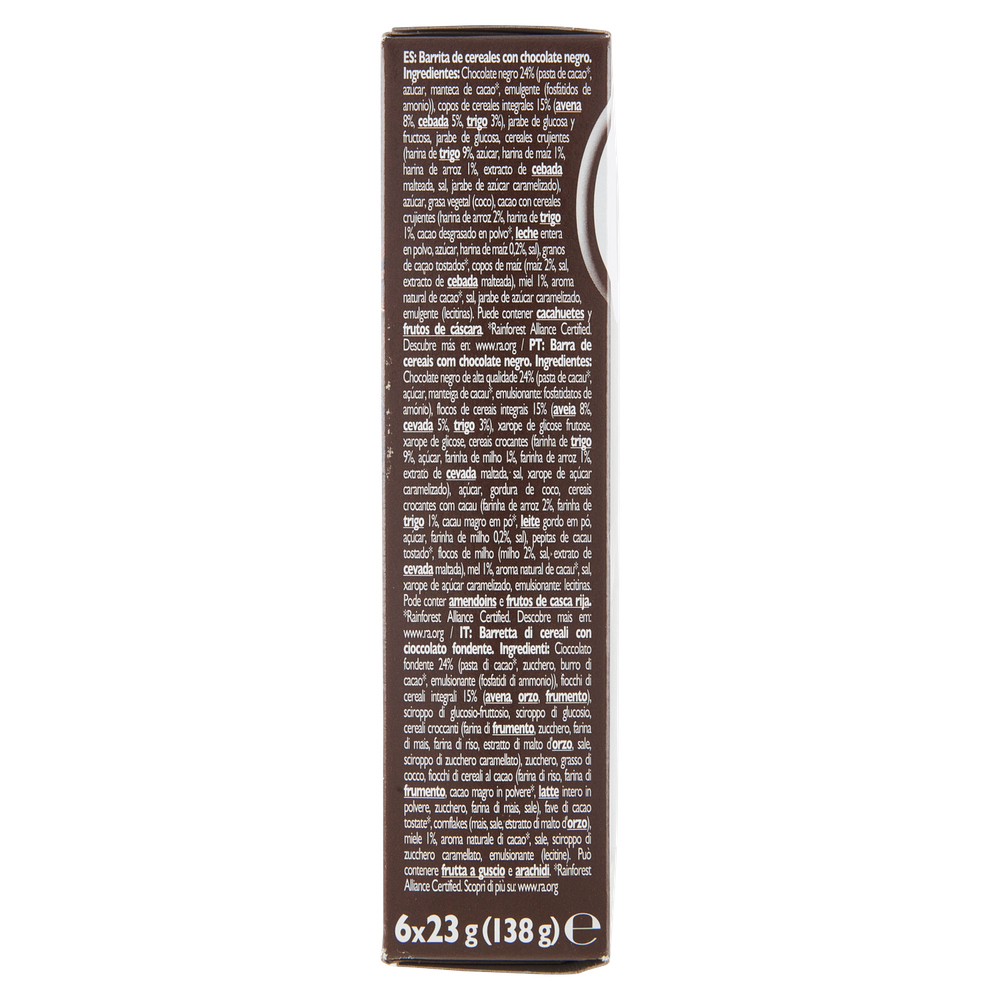 Barrette Ai Cereali Con Cioccolato Fondente 6x23g Comy - Foto 2