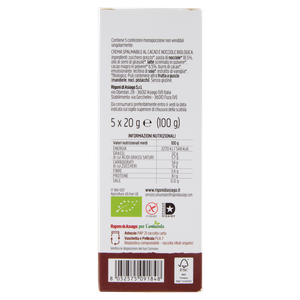 Crema Spalmabile Nocciolata Bio Con Cacao 5x20g Rigoni Di Asiago - Foto 3