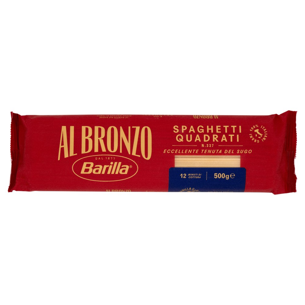 Pasta Spaghetti Quadrati N.337 Al Bronzo Barilla - Foto 1