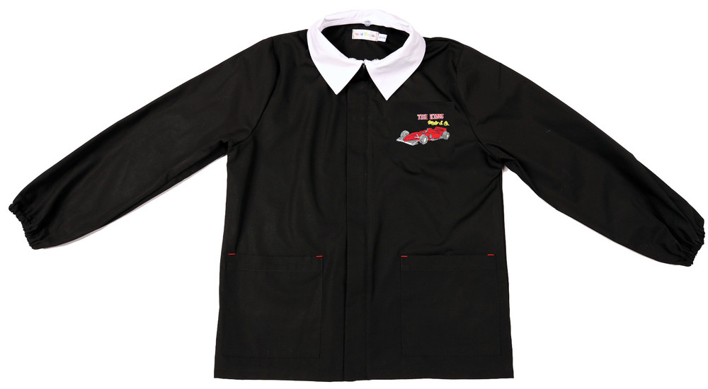 Casacca Scuola Bambino 6 Anni Nero Ricamo F.1 - Foto 1
