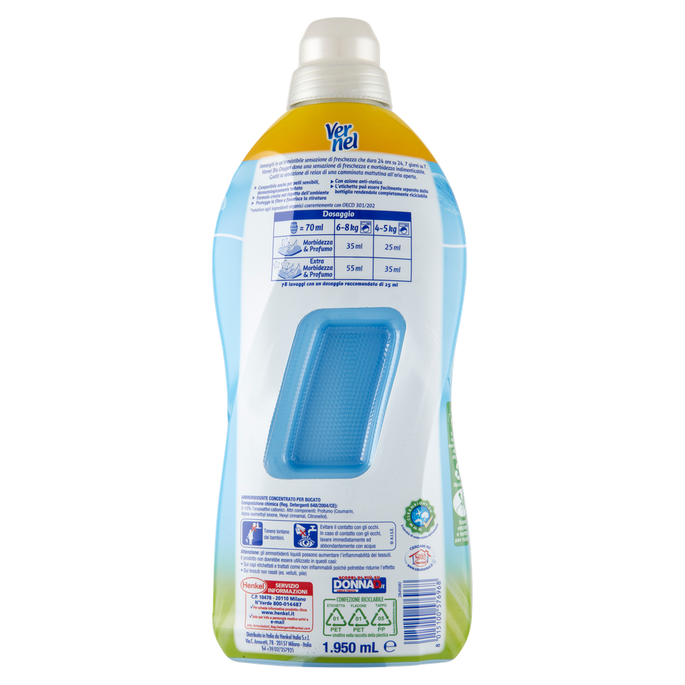 Ammorbidente Concentrato Per Lavatrice Blu Oxygen 78 Lavaggi Vernel - Foto 3