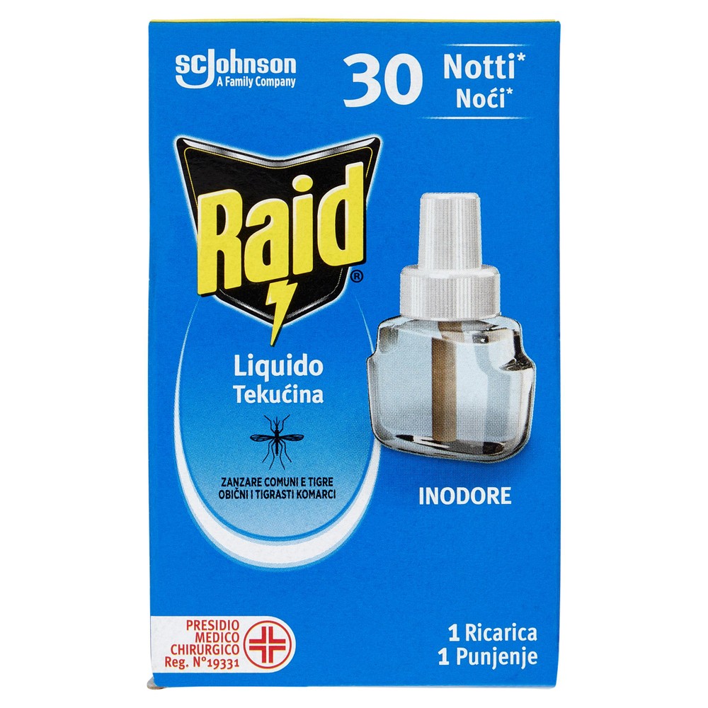 Raid Liquido Antizanzare Elettrico 30n Ricarica Inodore - Foto 1