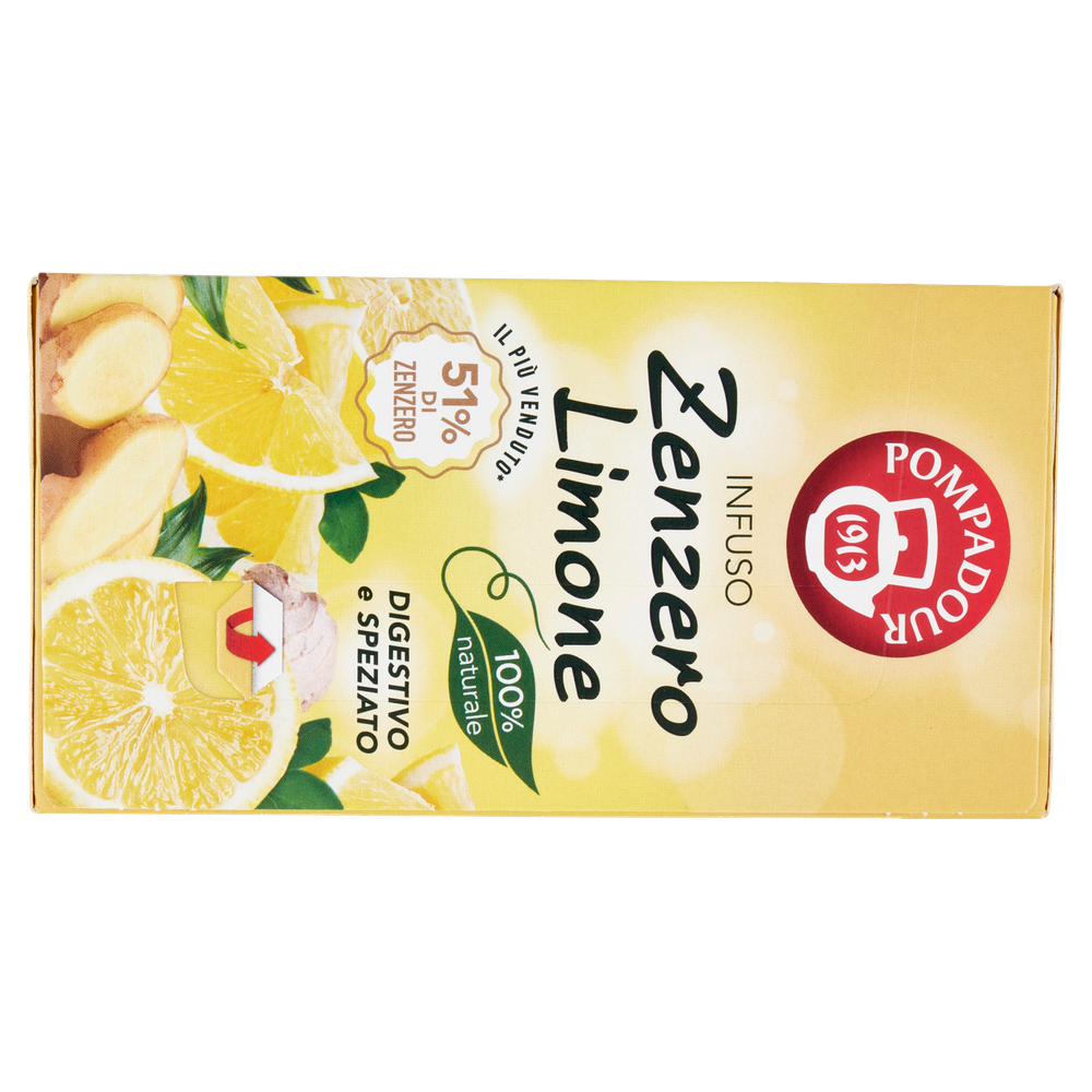 Infuso Zenzero E Limone 20x1,8g Bustine Pompadour - Foto 3