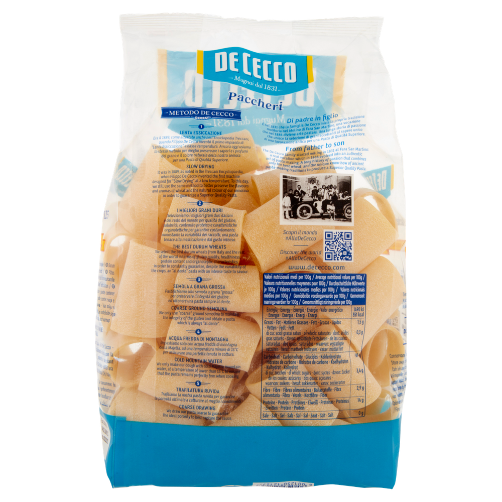 Pasta Paccheri Le Specialita' N.125 De Cecco - Foto 3