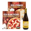 Pizza Salame Piccante + Pizza 4Formaggi + Birra Golden Ale 750ml