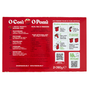 Polpa Fine Di Pomodoro 2x390g Pomi' - Foto 3