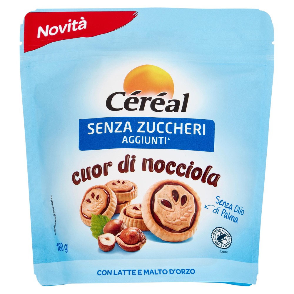 Cereal Senza Zucchero Cookies Cuor Di Nocciola - Foto 1