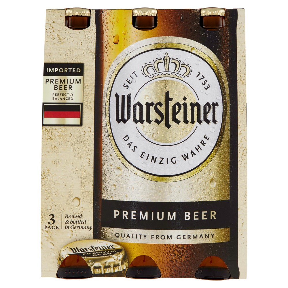Birra Warsteiner 3 Bottiglie Da Cl.33