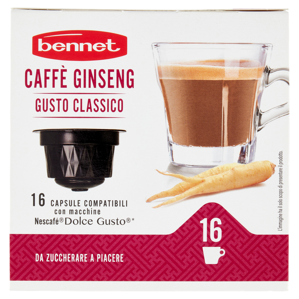 Caffè Al Ginseng Classico Capsule Compatibili Con Nescafé 16pz Bennet - Foto 2