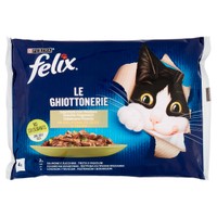 Alimento Gatti Felix Ghiottonerie Salmone & Zucchine