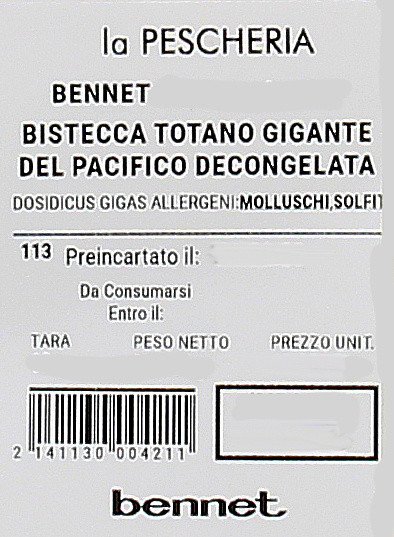 Bistecca Totano Gigante Del Pacifico Decongelata - Foto 3