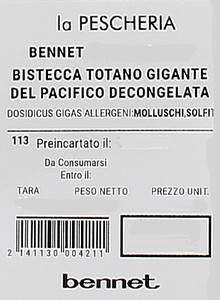 Bistecca Totano Gigante Del Pacifico Decongelata - Foto 3