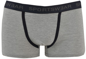 Boxer Uomo Con Elastico Parlato Con Scritta L Grigio Melange Delinea - Foto 1