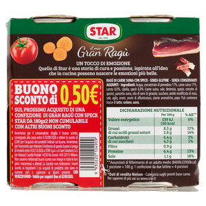 Il Mio Gran Ragu' Con Speck 2x180g Senza Glutine Star - Foto 3
