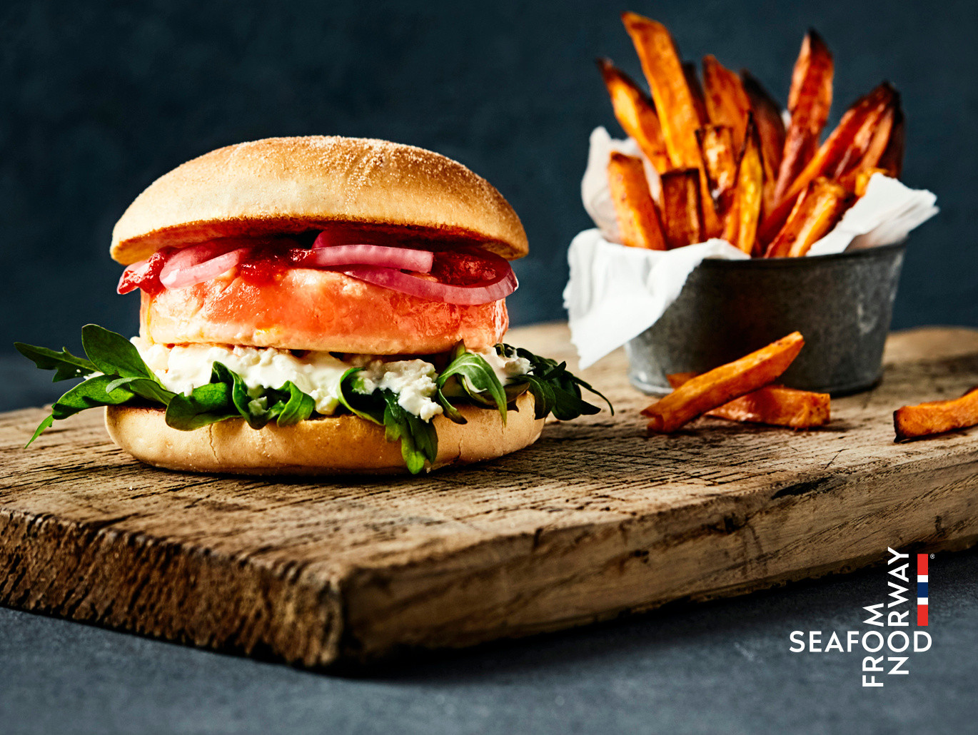 Burger di Salmone Norvegese