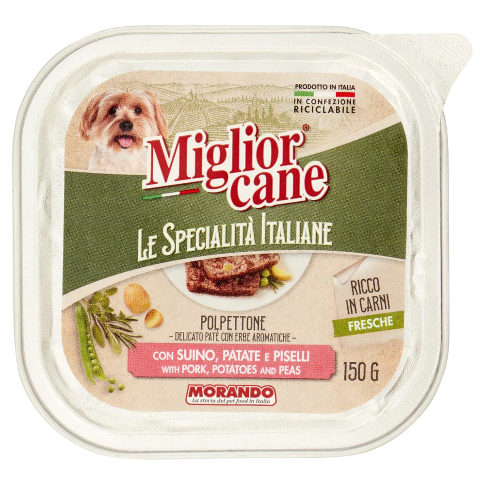 Pate' Per Cane Specialita' Italiane Miglior Cane Suino E Verdure