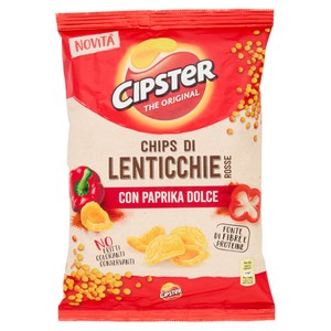 Patatine Sfogliatine Di Lenticchie Rosse Alla Paprika Dolce Cipster - Foto 1
