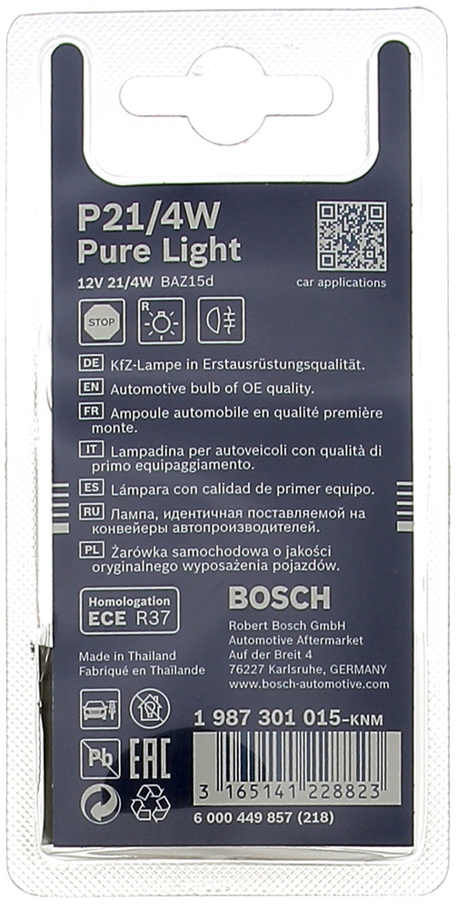 2 Lampadine Per Auto P21/4w Bosch - Foto 2