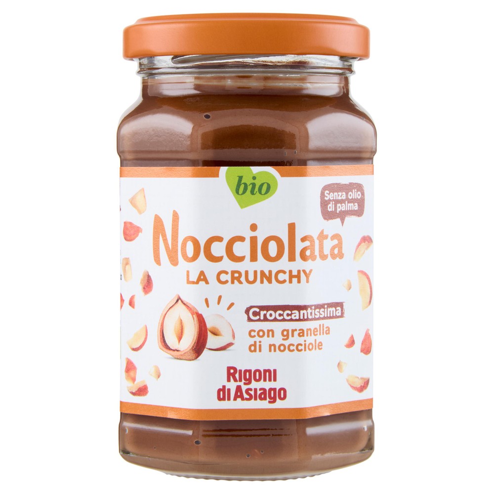 Crema Spalmabile Nocciolata Crunchy Bio Con Granella Rigoni Di Asiago - Foto 1